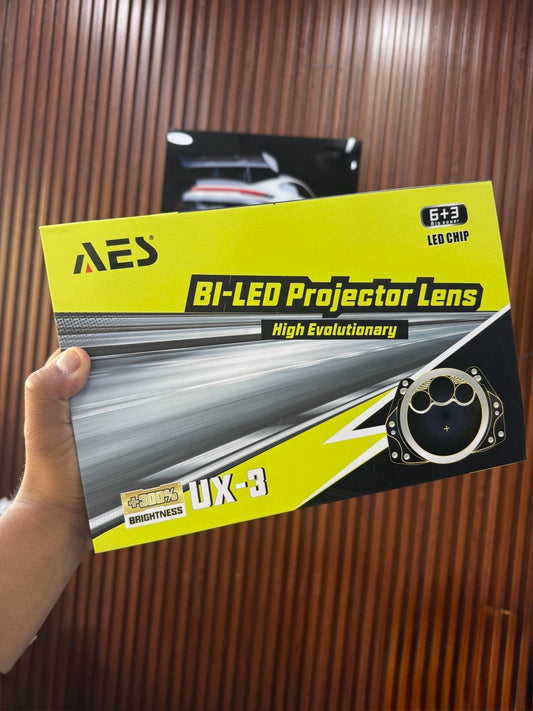 AES UX-3 BI-LED Headlight Projector Lens