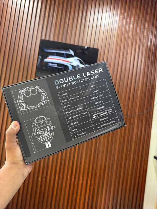 AES UX-2 Double Laser Headlight Projector Lens