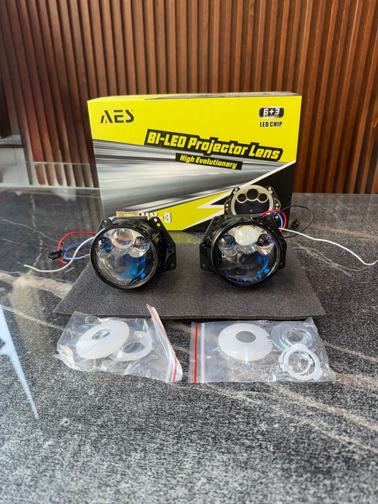 AES UX-3 BI-LED Headlight Projector Lens