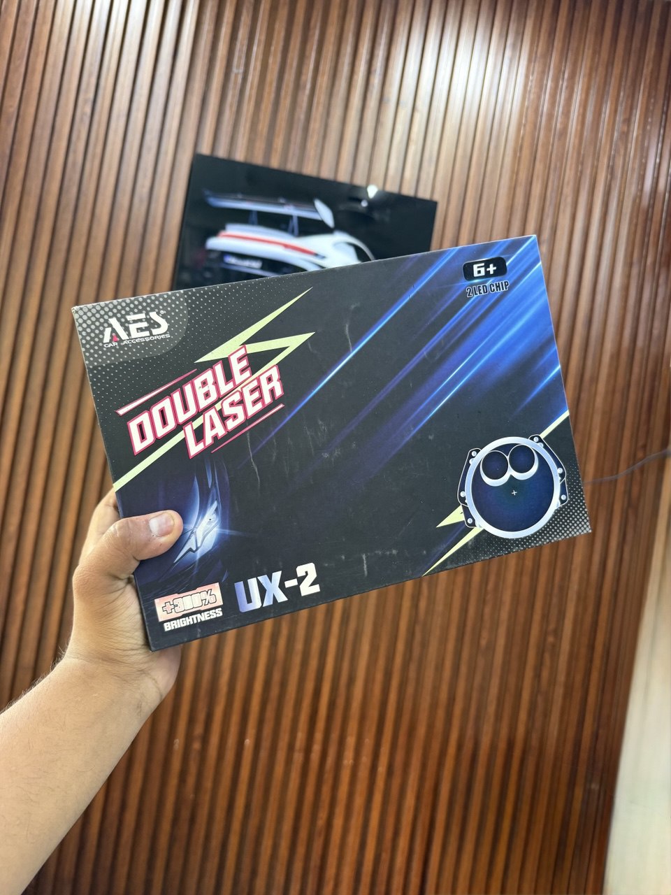 AES UX-2 Double Laser Headlight Projector Lens