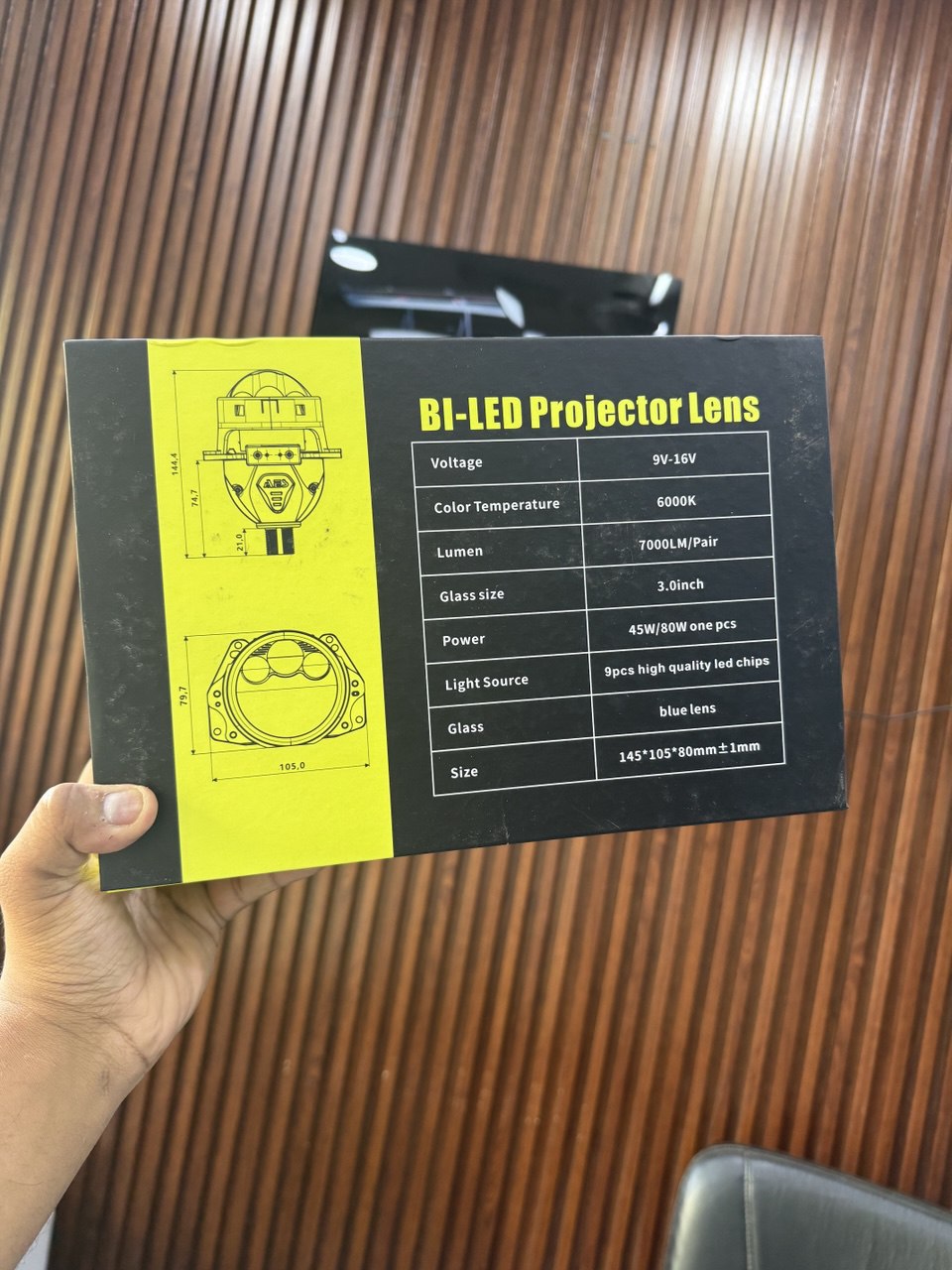 AES UX-3 BI-LED Headlight Projector Lens