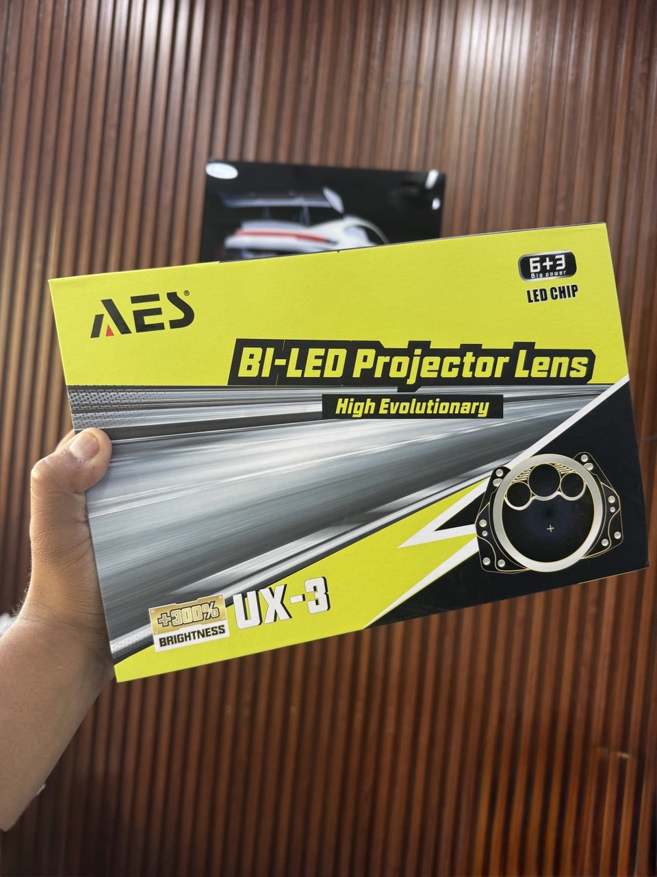 AES UX-3 BI-LED Headlight Projector Lens